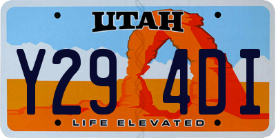 UT license plate Y294DI