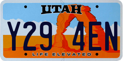 UT license plate Y294EN