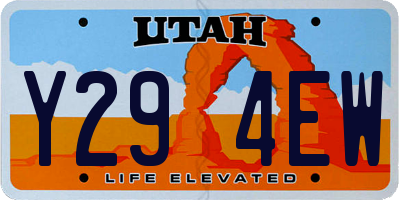 UT license plate Y294EW