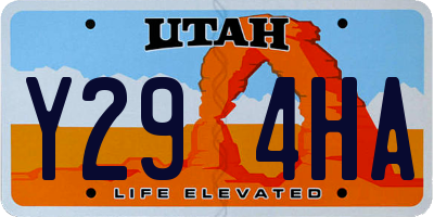 UT license plate Y294HA