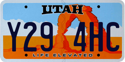 UT license plate Y294HC