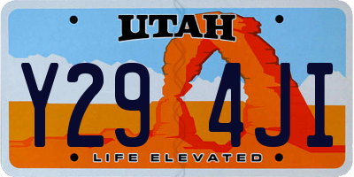 UT license plate Y294JI