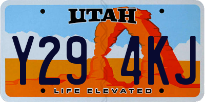 UT license plate Y294KJ