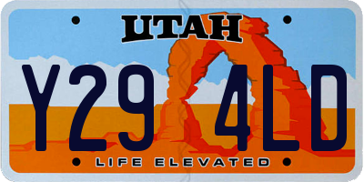 UT license plate Y294LD