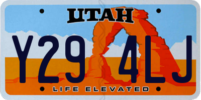 UT license plate Y294LJ