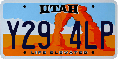 UT license plate Y294LP