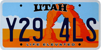 UT license plate Y294LS