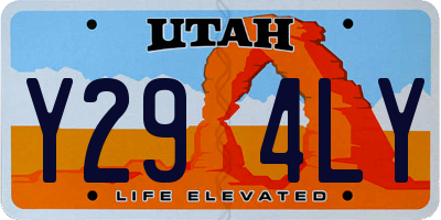 UT license plate Y294LY