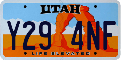 UT license plate Y294NF