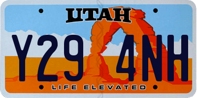 UT license plate Y294NH