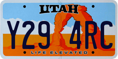 UT license plate Y294RC