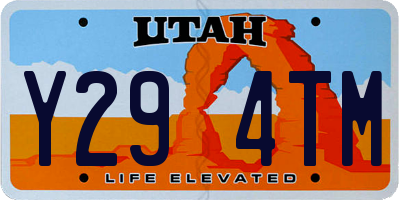 UT license plate Y294TM