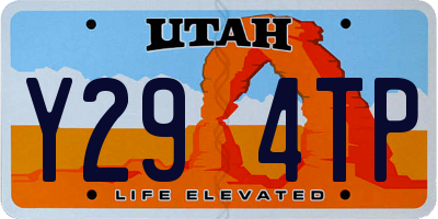 UT license plate Y294TP