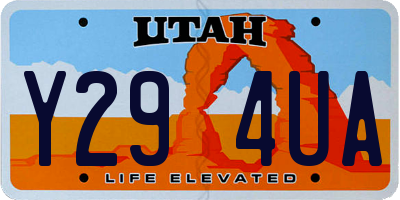 UT license plate Y294UA