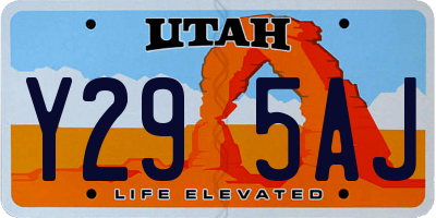 UT license plate Y295AJ