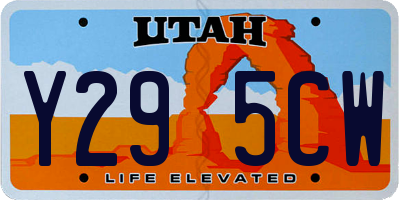 UT license plate Y295CW