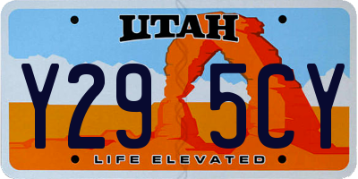 UT license plate Y295CY