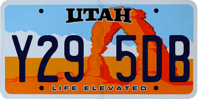 UT license plate Y295DB