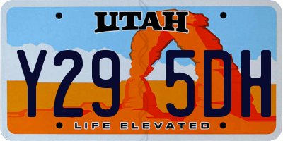UT license plate Y295DH