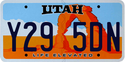 UT license plate Y295DN