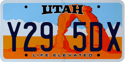 UT license plate Y295DX