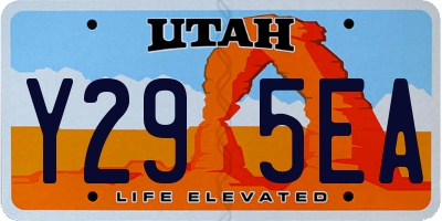 UT license plate Y295EA
