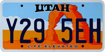 UT license plate Y295EH
