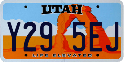 UT license plate Y295EJ
