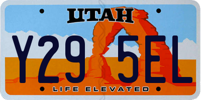 UT license plate Y295EL