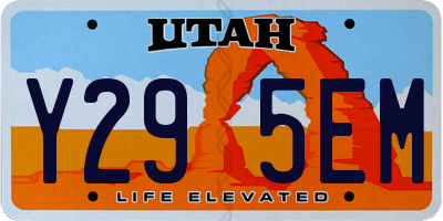 UT license plate Y295EM