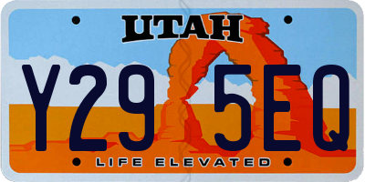 UT license plate Y295EQ