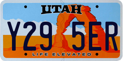 UT license plate Y295ER
