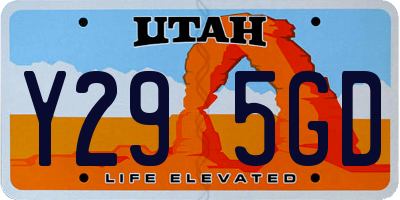 UT license plate Y295GD