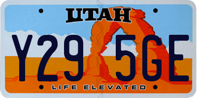 UT license plate Y295GE