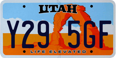 UT license plate Y295GF