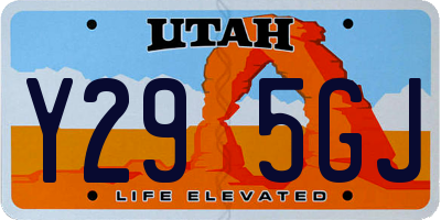UT license plate Y295GJ