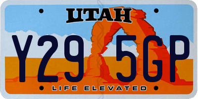 UT license plate Y295GP