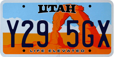 UT license plate Y295GX