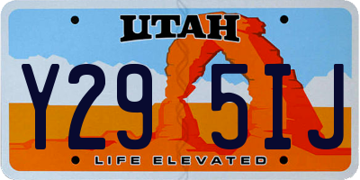 UT license plate Y295IJ