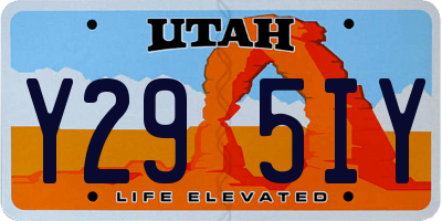 UT license plate Y295IY