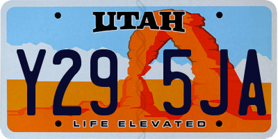 UT license plate Y295JA