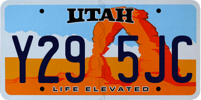 UT license plate Y295JC