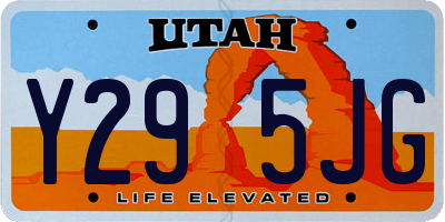 UT license plate Y295JG