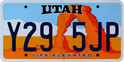 UT license plate Y295JP