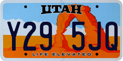 UT license plate Y295JQ