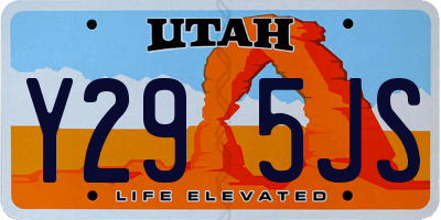UT license plate Y295JS