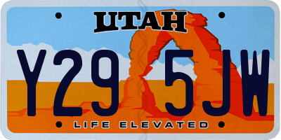 UT license plate Y295JW