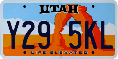UT license plate Y295KL
