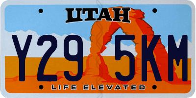 UT license plate Y295KM