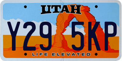 UT license plate Y295KP